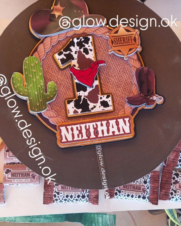 Producto - Topper 3D Cowboy (vaquero)