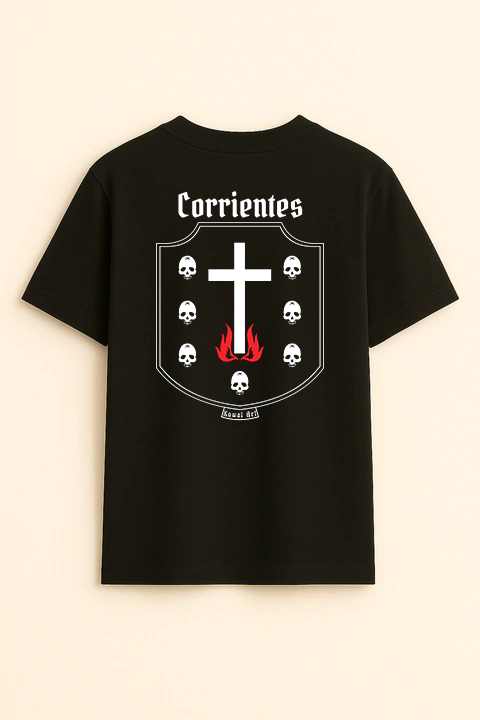 Escudo de Corrientes negra clásica para hombre