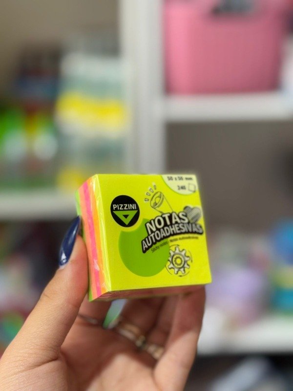 Producto - Taco de notas adhesivas pizzini 5x5mm