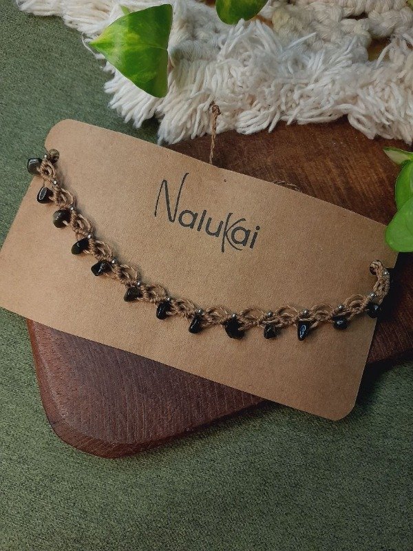 Producto - Choker Amelí - Obsidiana - 1