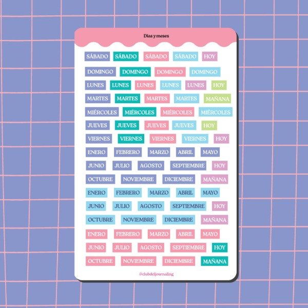 Producto - Stickers Palabras Planner