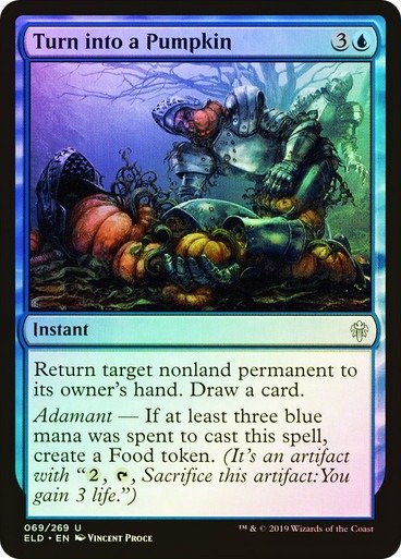 Producto - Turn into a Pumpkin Foil  Throne of Eldraine