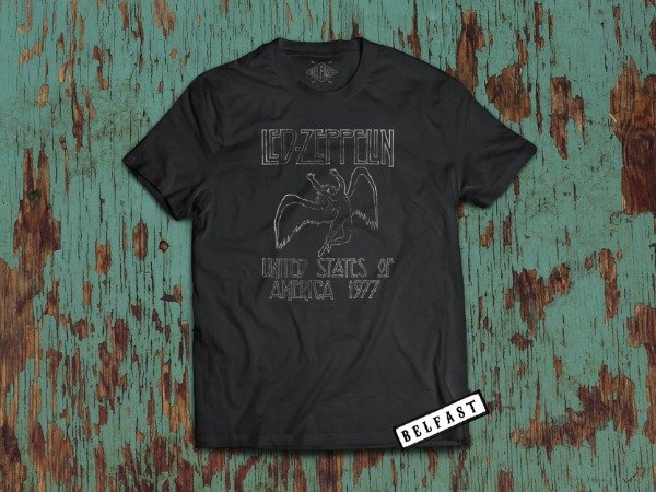 REMERA LED ZEPPELIN US MONOCHROME