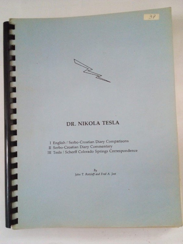 Producto - Dr Nikola Tesla Diary comparisons - Ratzlaff Jost - Tesla Book Company 1979