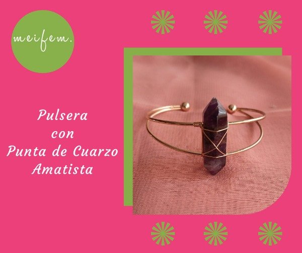 Producto - Pulsera con Punta de Cuarzo Amatista
