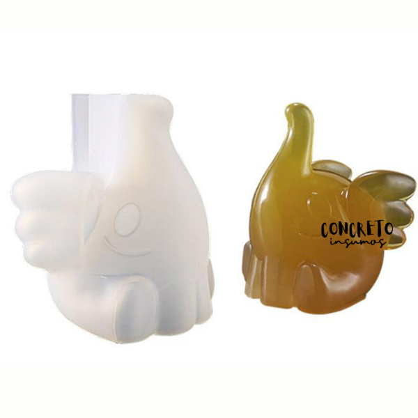 Producto - MOLDE DE SILICONA ELEFANTE PLRTA ANILLOS