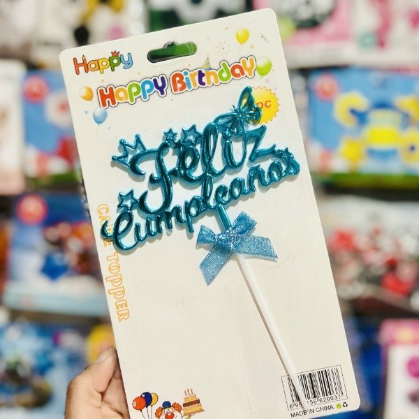 Producto - Topper para torta Feliz Cumpleaños 4