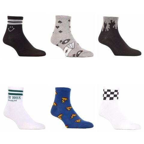 Producto - MEDIAS HOMBRE QUARTER CON DISEÑO X PAR MODELOS SURTIDOS DUFOUR