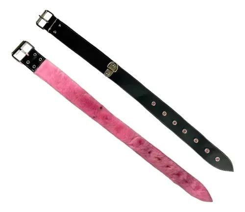 Producto - COLLAR ROSA C/PELUCHE - BDSM