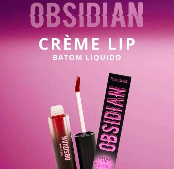 Producto - labial líquido cremoso obsidian rubyrose