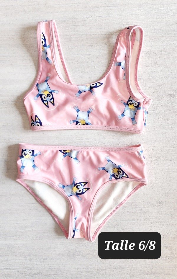 Traje de baño 2 piezas HyM talle 6/8 bluey