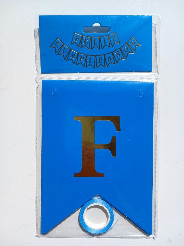 Producto - Banderín Neón "FC" Azul