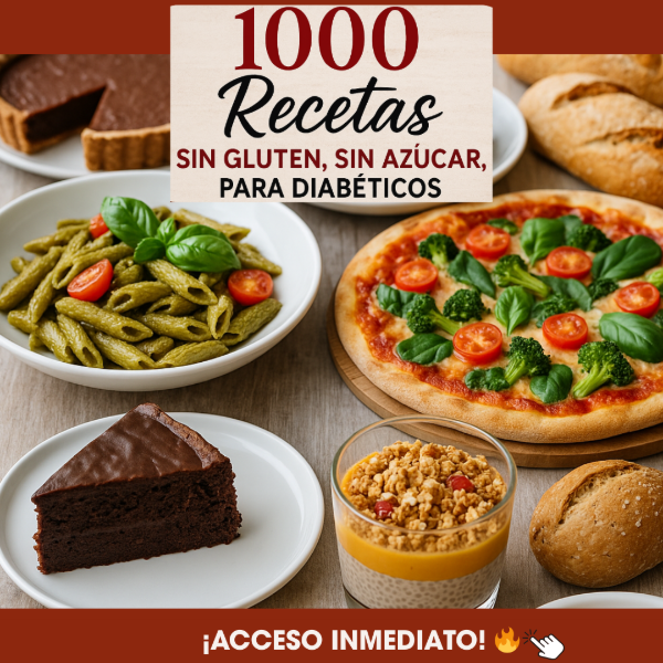 Producto - +1000 Recetas Sin gluten' Sin azucar' Diabeticos