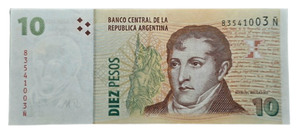 Producto - 10 Pesos (Fábregas - Dominguez) P.354//Bott.3442 Aunc