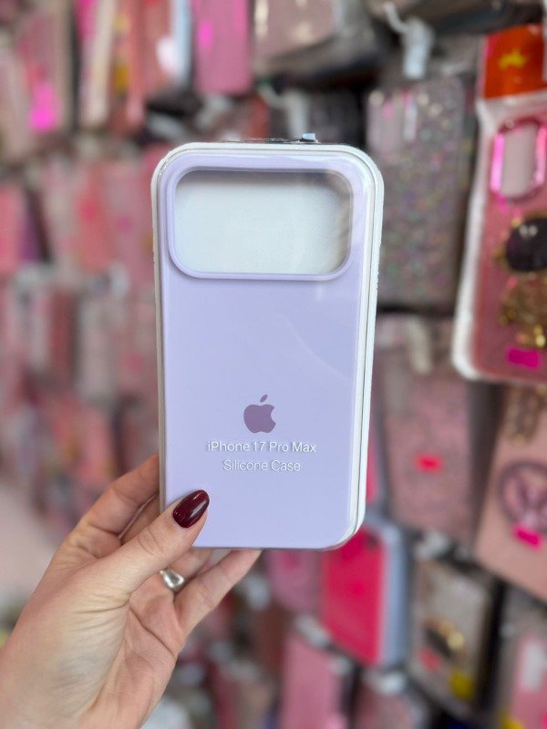 Producto - Silicone case Iphone 17 pro max lila claro