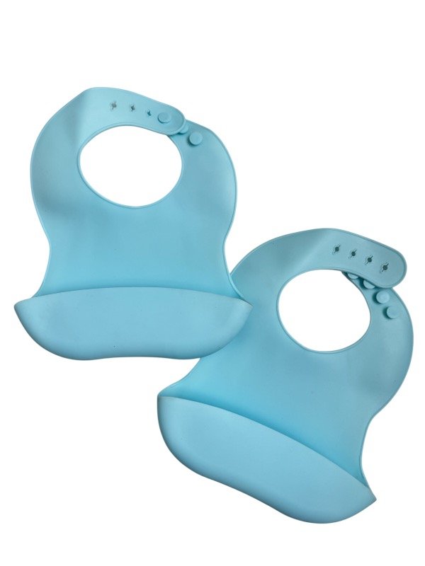 Producto - Babero silicona celeste