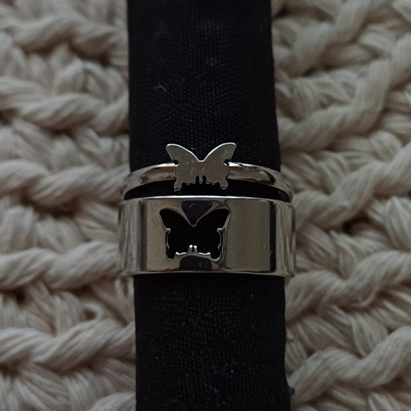 Producto - Anillos para compartir mariposa