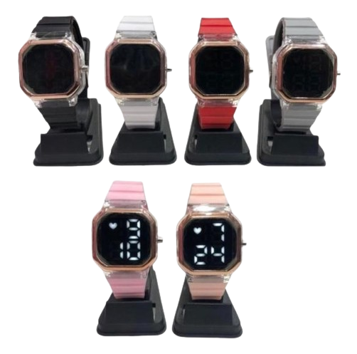 Producto - Reloj Digital Led Blanco Silicona