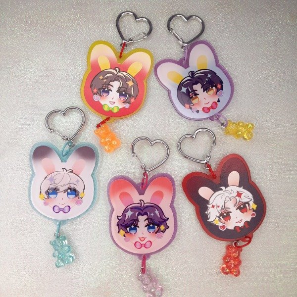 Producto - Love and Deepspace - Llaveros Bunny