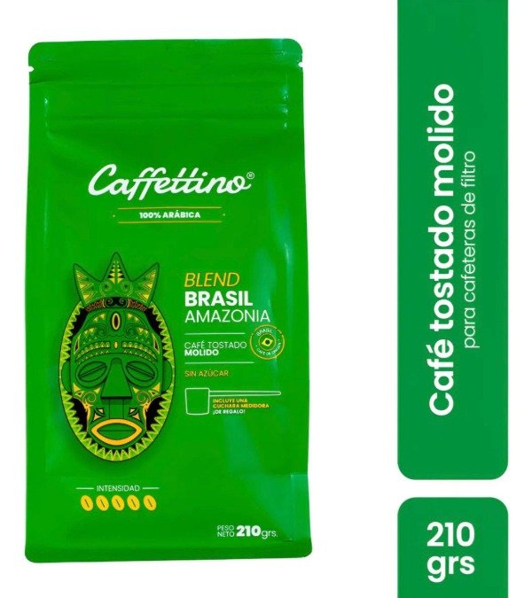 Producto - CAFFETTINO BRASIL - Cafe Molido 210grs