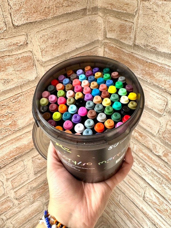Producto - Marcadores acrílicos x 80 unidades punta pincel