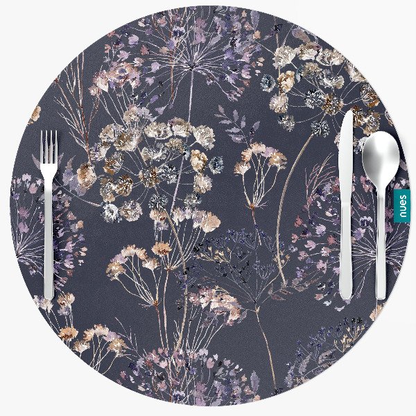 Producto - Set x 4 individuales redondos Dandellion oscuro