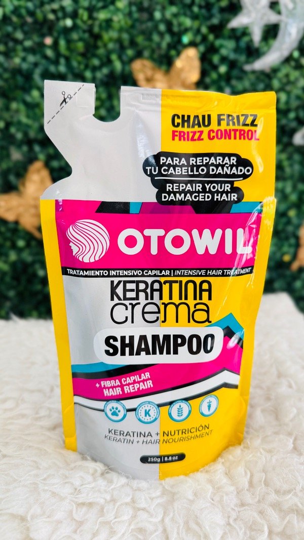 Producto - shampoo de keratina chau frizz sachet otowil x250g
