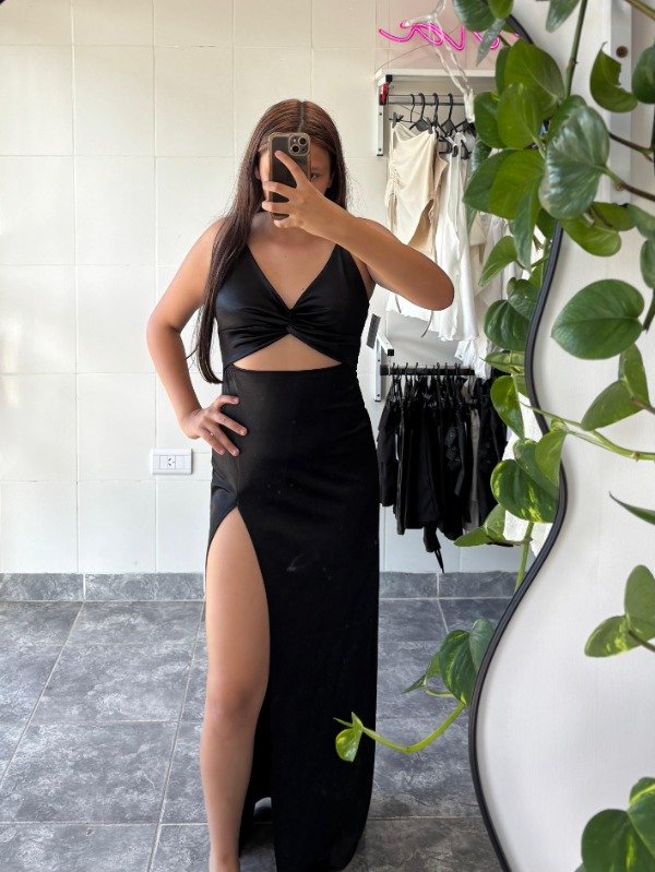 Producto - Vestido nudo largo