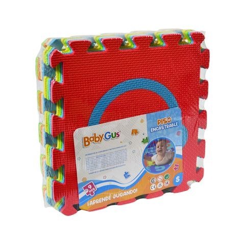 Producto - PISO DE GOMA GEVA INTRUMENTOS MUSICALES 9 PIEZAS 28X28CM