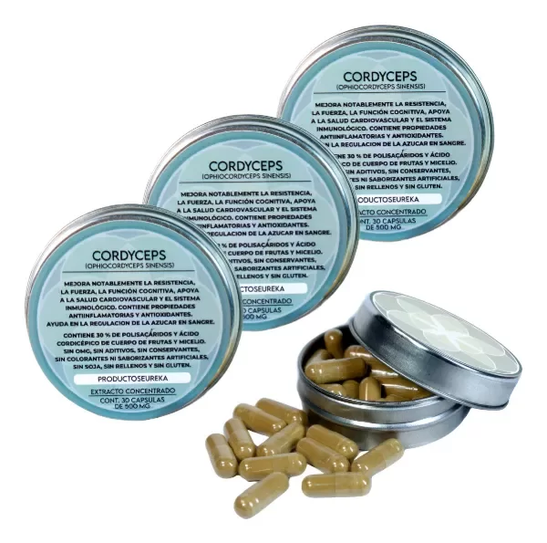 Producto - Pack X 3 Cordyceps - Extracto Concentrado 100:1 - Capsulas