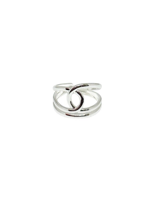 Producto - Anillo acero blanco inflado lazo