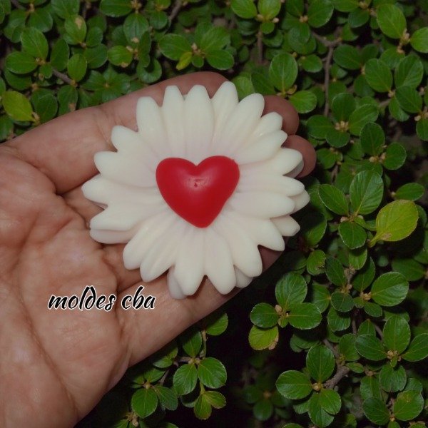 Producto - Molde margarita corazón 6cm - 0