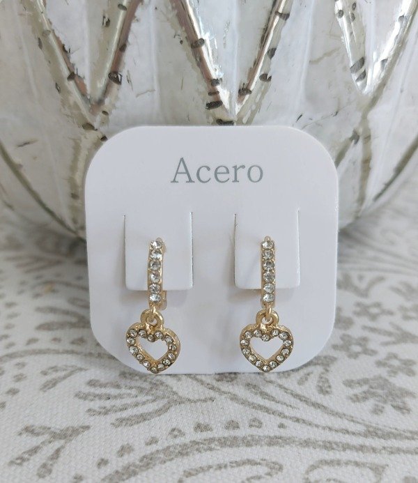 Producto - Aros huggies colgantes con micropavé