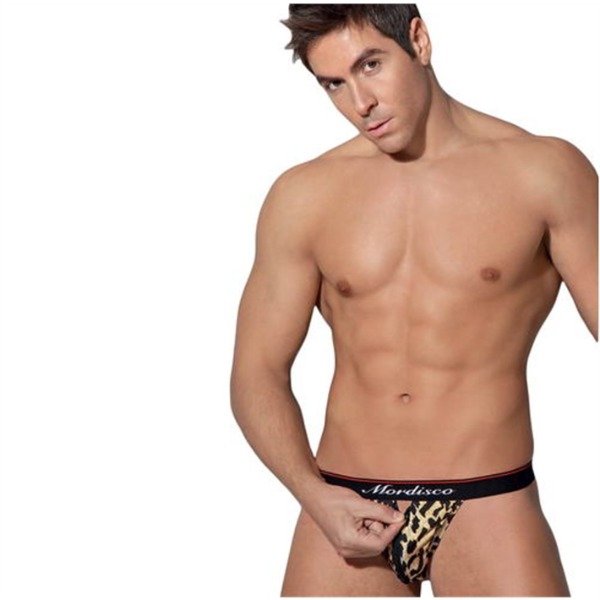 Producto - Slip erotico animal print elastizado con cierre