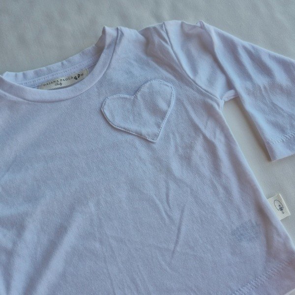 Producto - Remera ML blanca con corazon