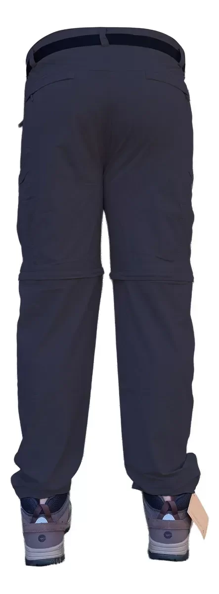 Pantalón desmontable 2 en 1 secado rápido azul — imagen 4