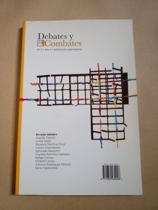 Producto - Debates y combates #4 - Autores varios - FCE / U. de San Pablo 2012