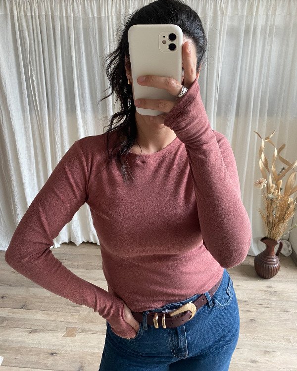 Producto - Remera Blink Bordó Melange