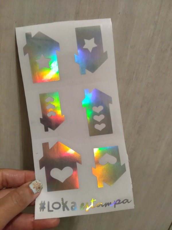 Producto - Vinilo de Corte 10x20cm Navidad #85 Holográficos Arco Iris d