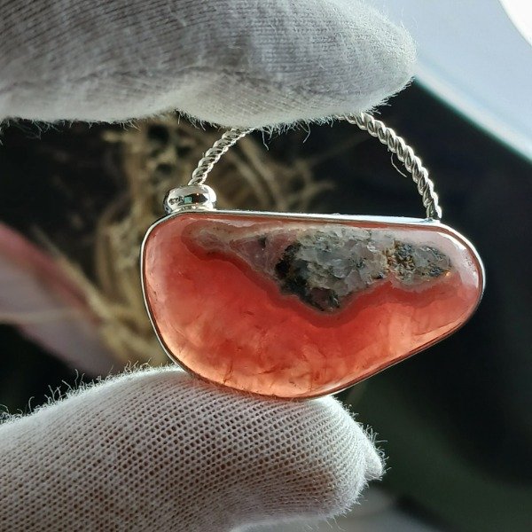 Producto - Dije Plata 925 con rodocrosita libre