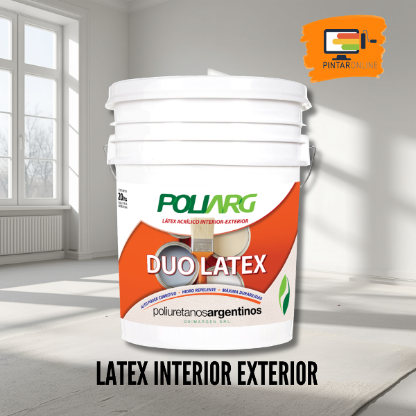 Producto - Pintura Latex Interior Exterior Poliarg Duo 20 Litros