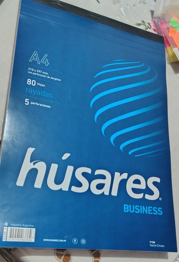 Producto - Block de hojas húsares A4