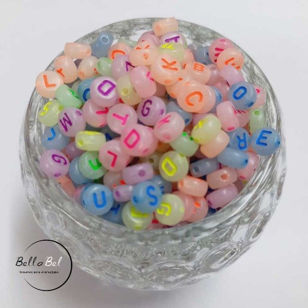 Producto - LETRAS DE COLORES LUMINOSAS x25 gramos