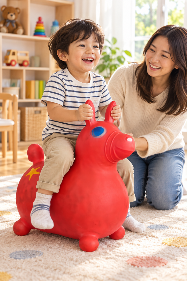 Producto - Caballito inflable Rody rojo - 2