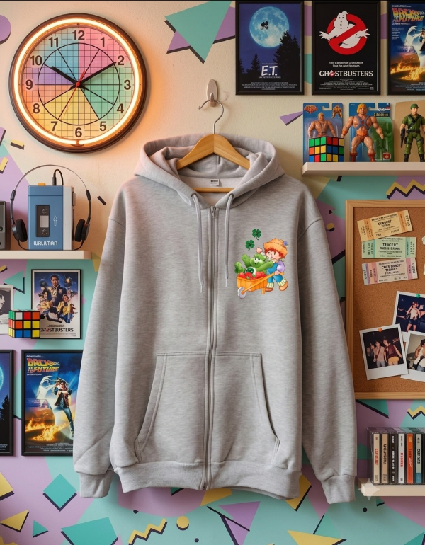 Producto - Campera Algodon Rustico Frutillitas Sweet Gris - 1