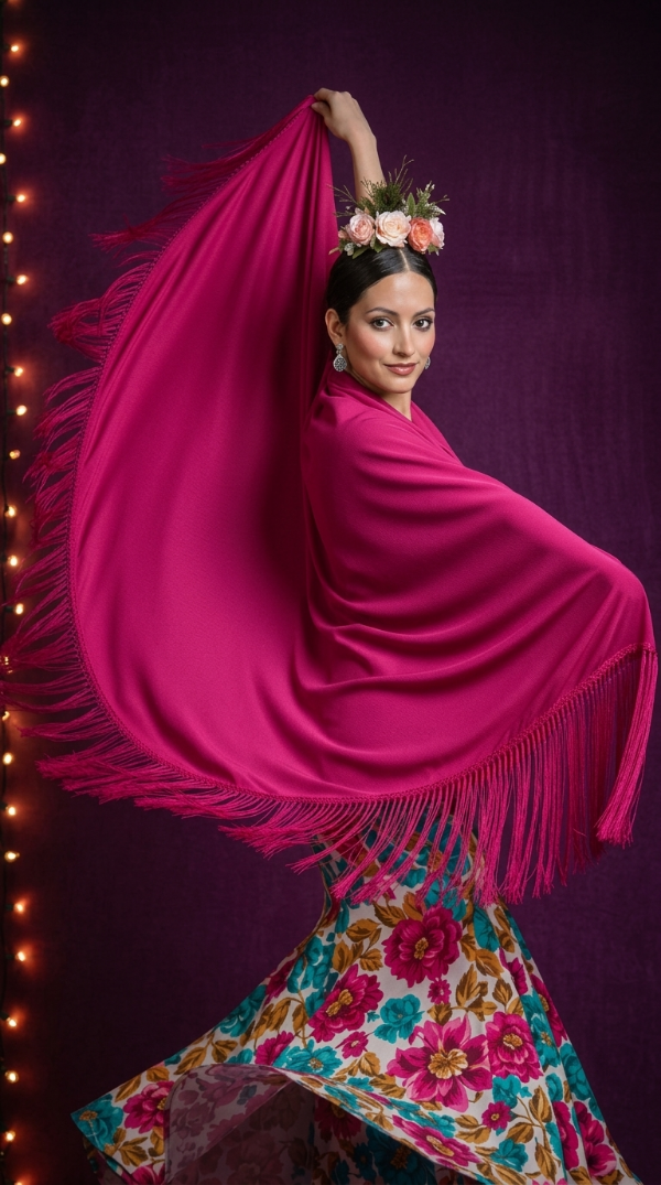 Producto - Mantón Cuadrado 150 cm x 150 cm Fucisa Con Flecos Artesanales PRE VENTA