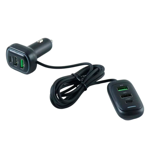 Producto - Cargador para auto  2 type-+4USB - 1