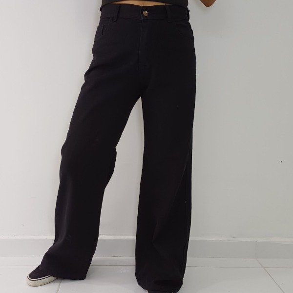 Producto - 671 - JEAN WIDE LEG NEGRO