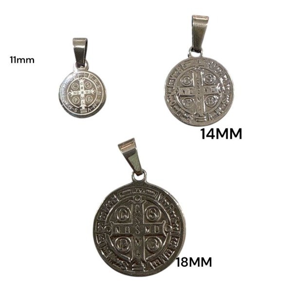 Producto - MEDALLAS ACERO QUIRURGICO SAN BENITO ( VARIEDAD )