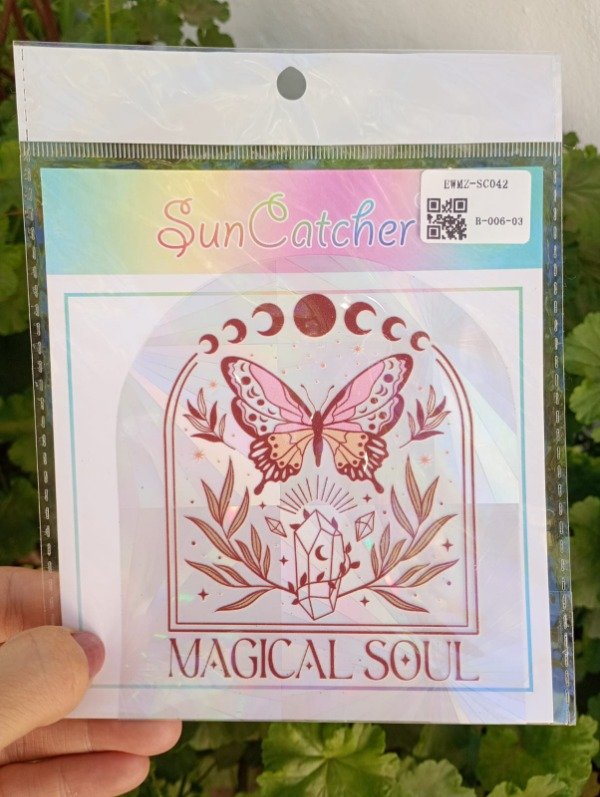 Producto - Atrapasol sticker importado mariposa "Magical Soul"